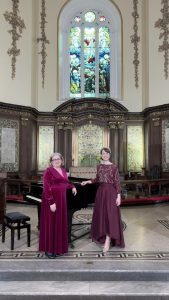 Eve Stafford soprano with Catriona Grimes pianist at St. Ann's Dublin